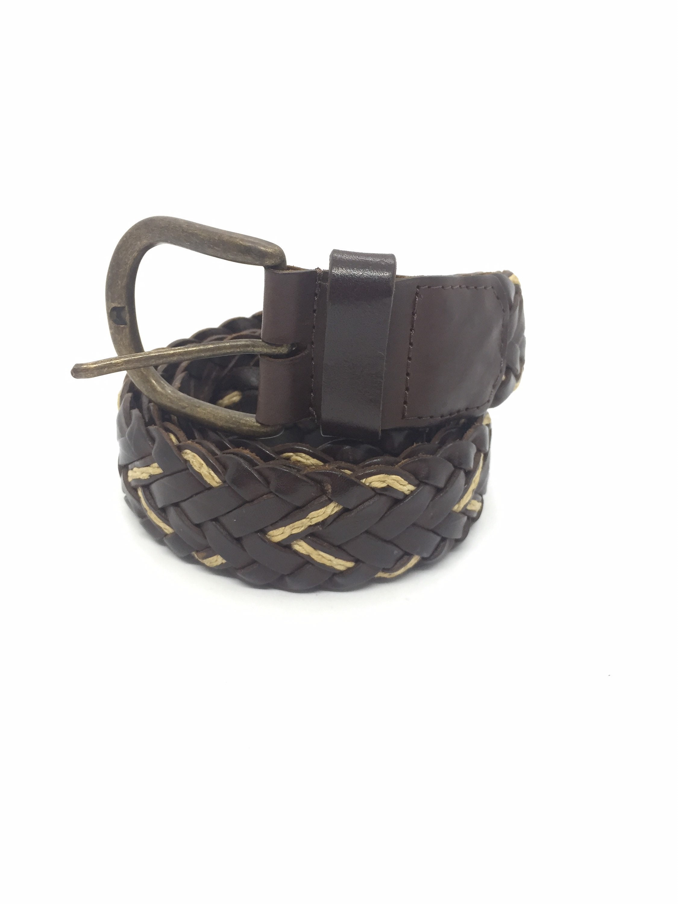 MASSIMO DUTTI VINTAGE Woven Leather Belt Braided nappa leather belt · Black · Belts | Massimo Dutti main image 4