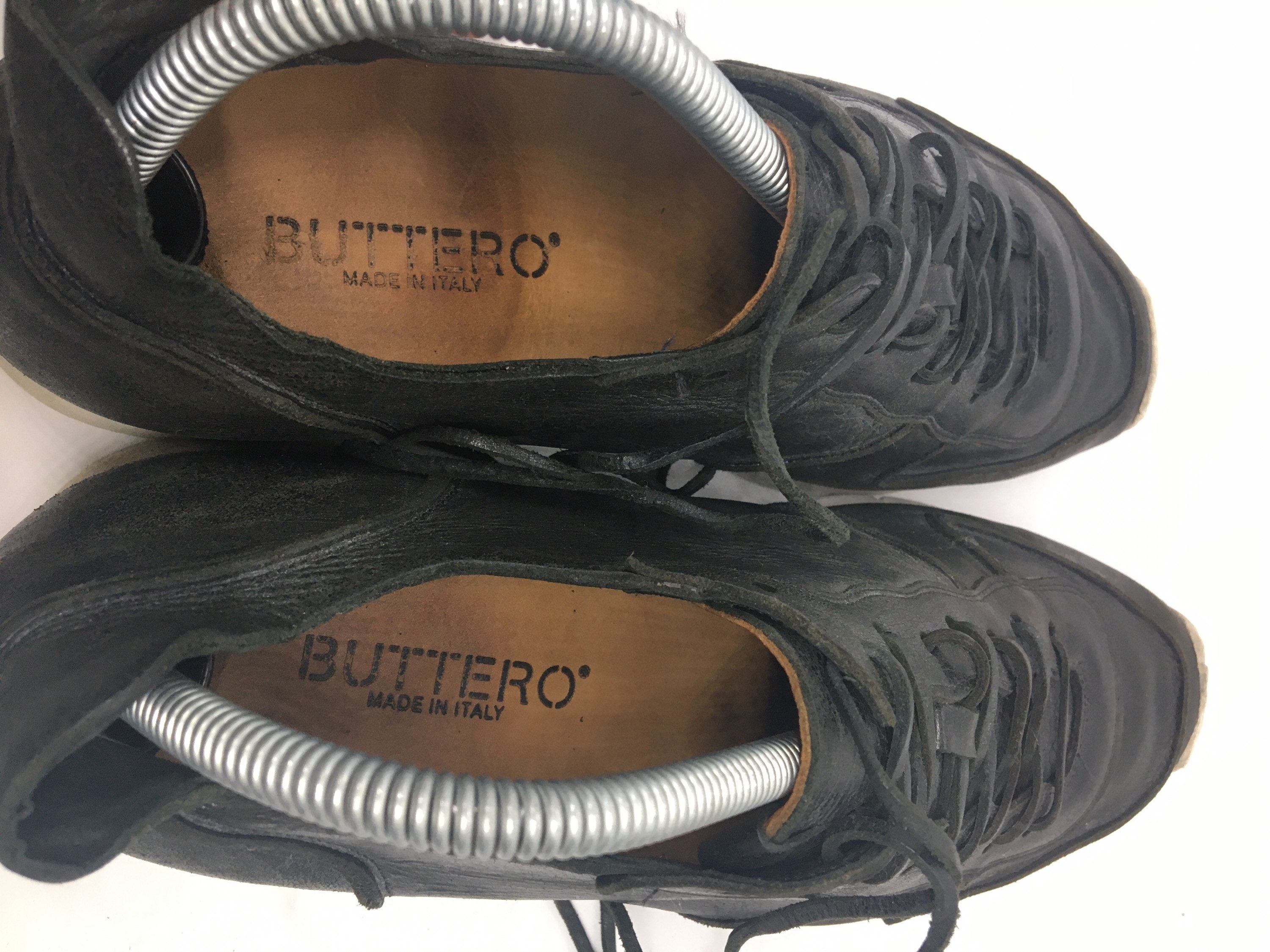 BUTTERO｜SNEAKERS (CARRERA (B9812 BIAN NERO)) Buttero leather Sneakers for Man SS 2025