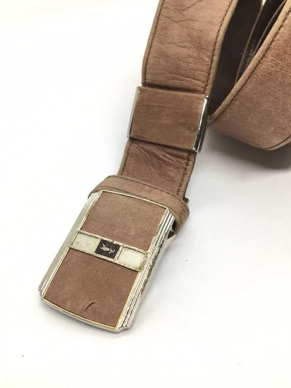 yves saint lauren belt casual brown free size - image 3