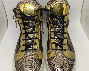 Giuseppe Zanotti Nicki metallic signaturelogo glitter  size 44