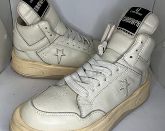 Rick owens x converse Turbopwn Drkshdw white size 8.5