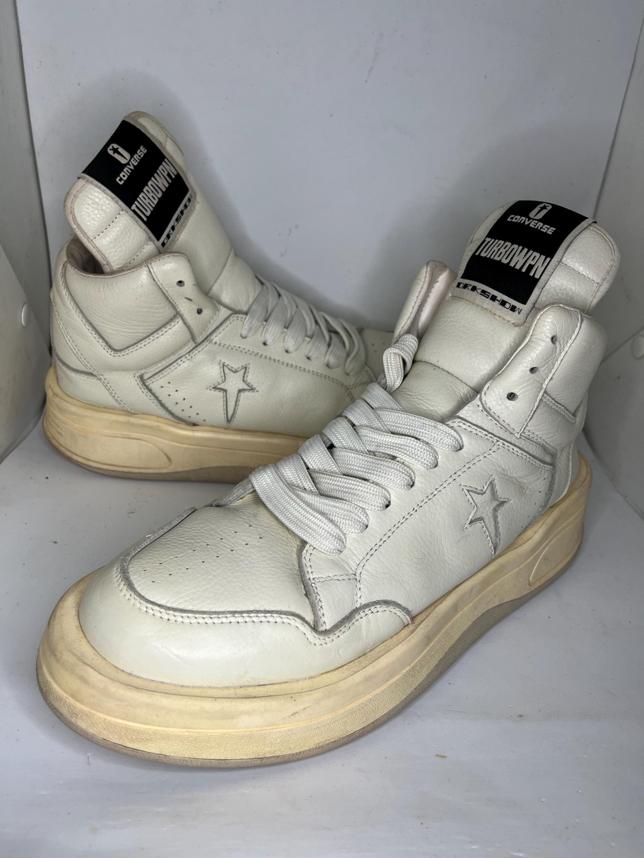 Rick Owens X Converse Turbopwn Drkshdw White Size 8.5 - Etsy Israel
