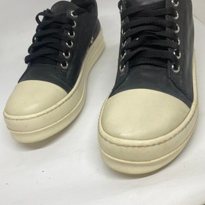 RICK OWENS Black low top Sneakers size 36