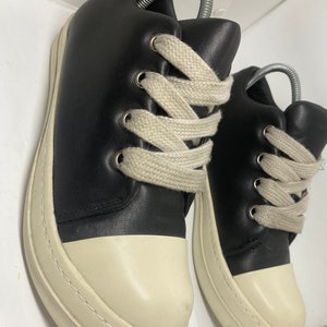 RICK OWENS Black low top Sneakers size 42