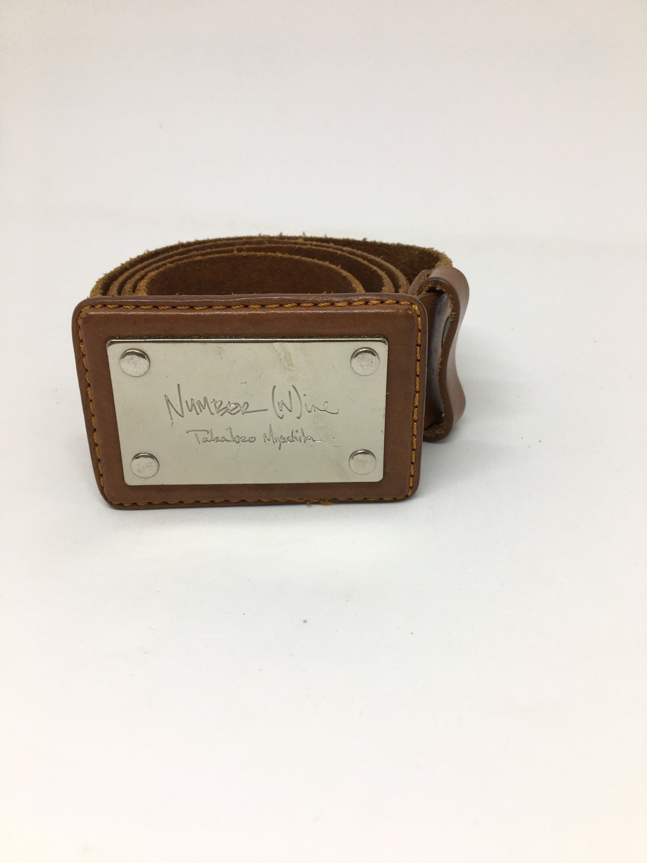NUMBER NINE Vintage Leather Belt Box Logo - Etsy