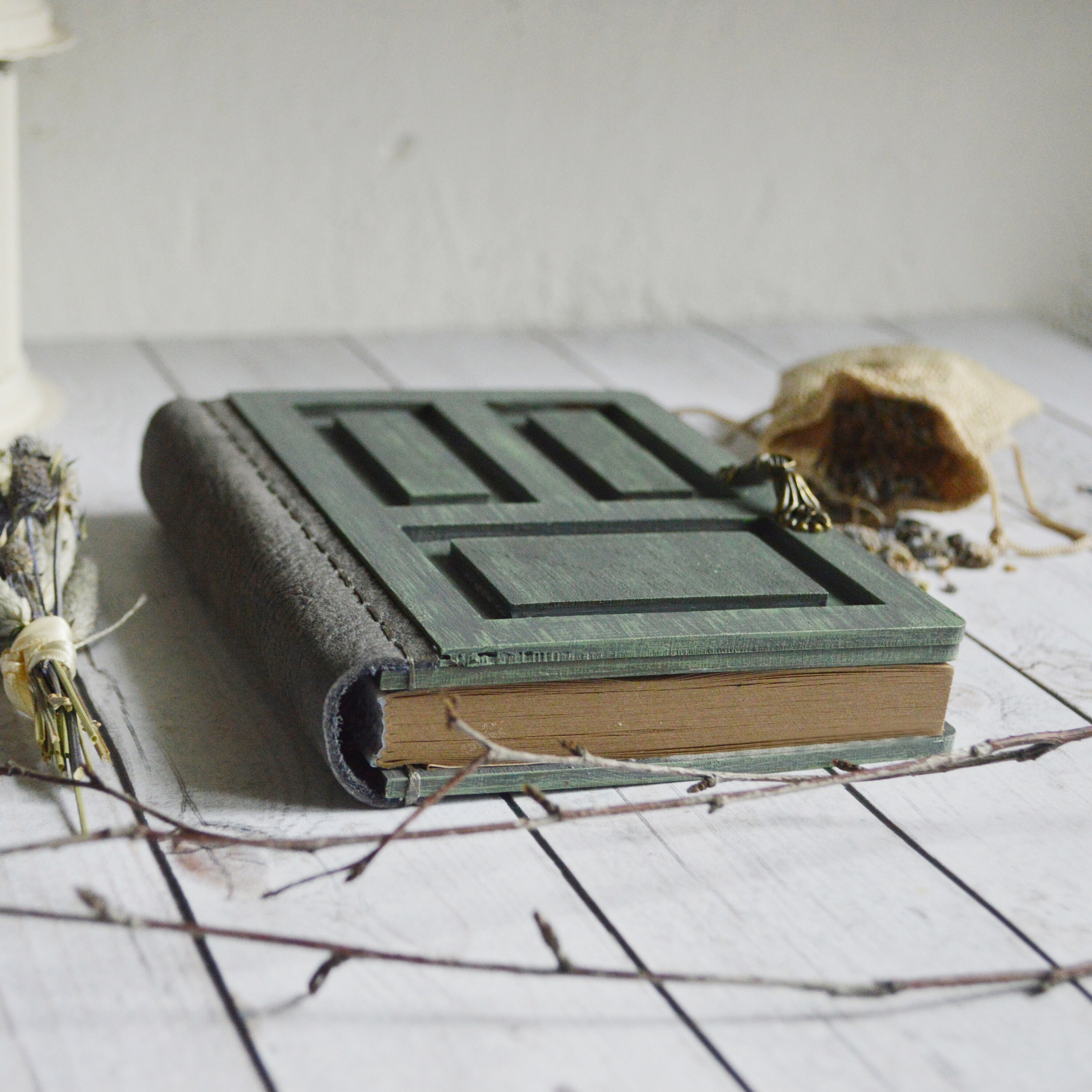 Door Journal Gray Notebook Unlined Journal Guest Book Etsy