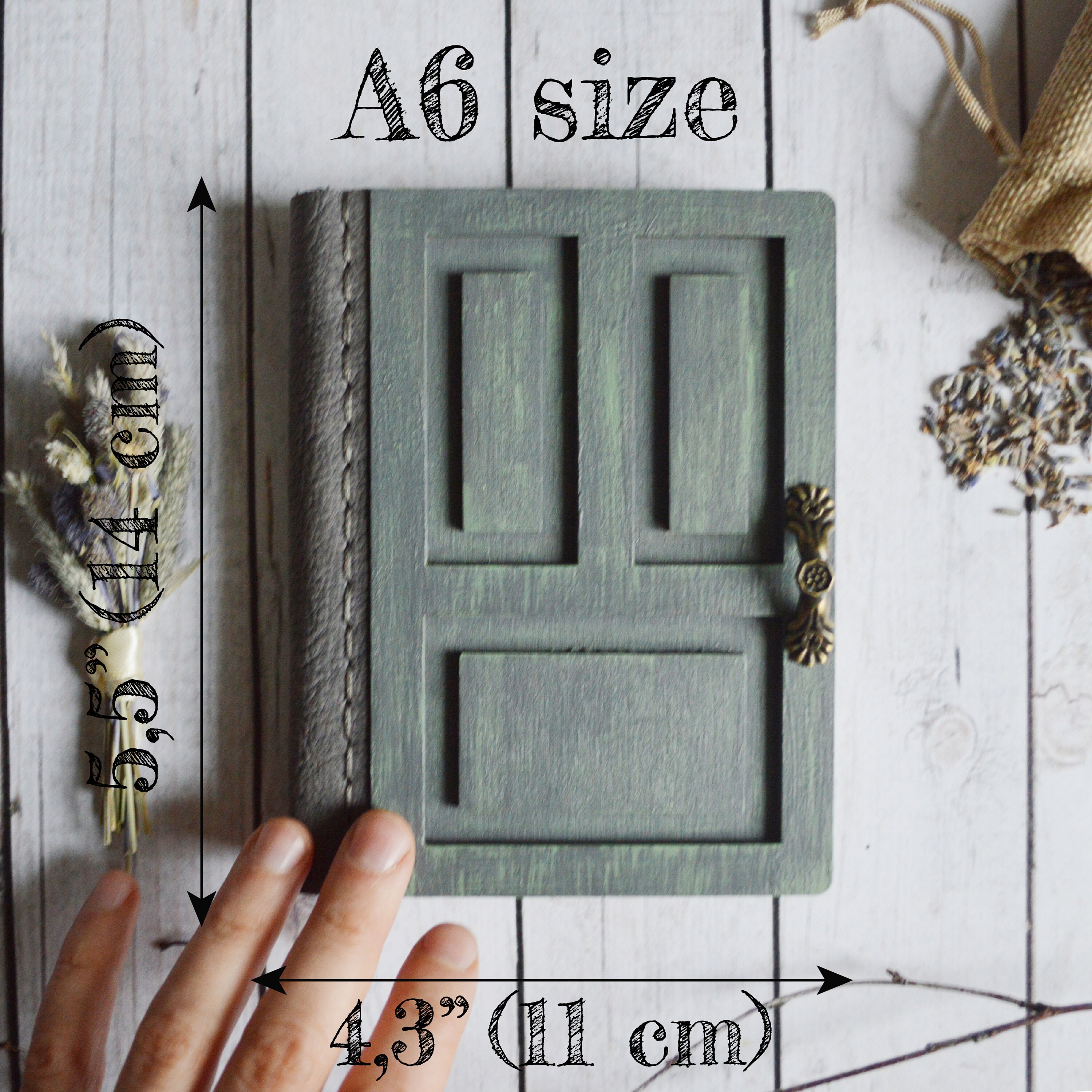 Door Journal Gray Notebook Unlined Journal Guest Book Etsy