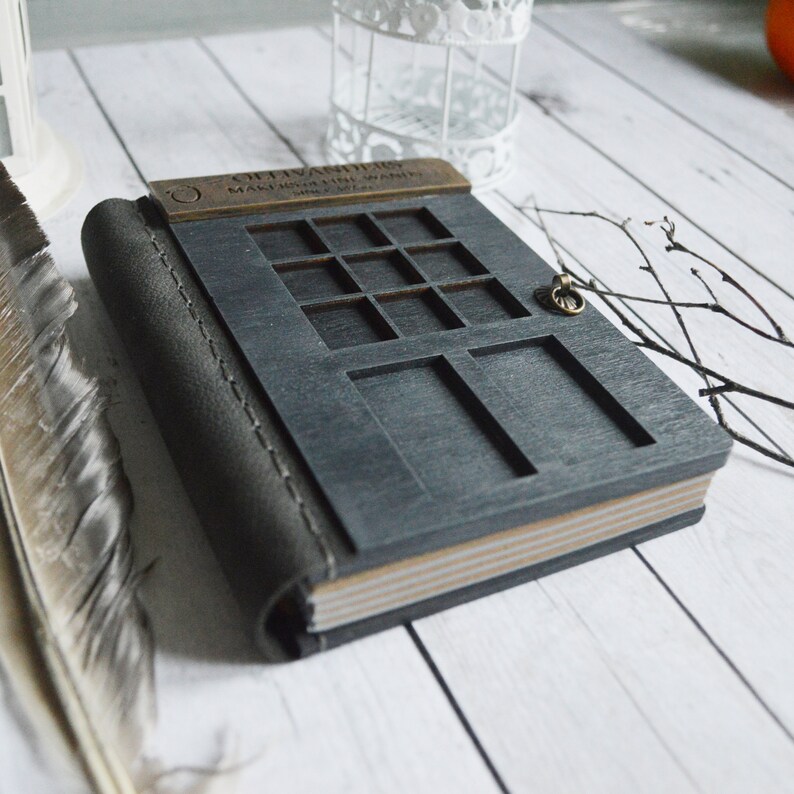 Ollivanders Shop Door Door Journal Unlined Journal Wooden Etsy