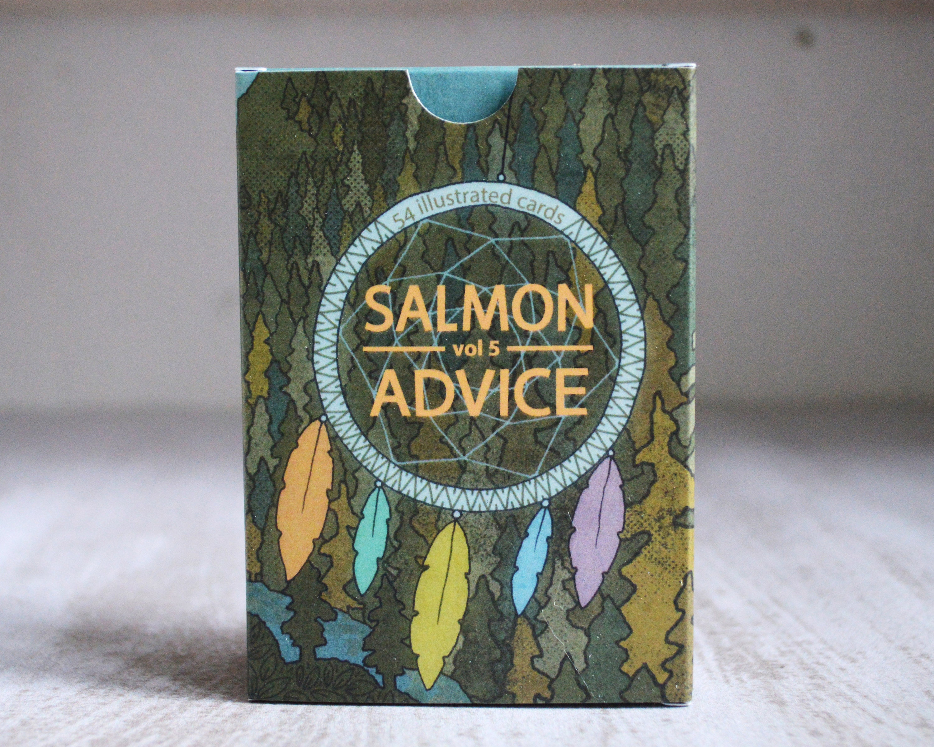 Oracle Deck Salmon Advice vol 5, unique tarot deck, 54 oracle cards, …