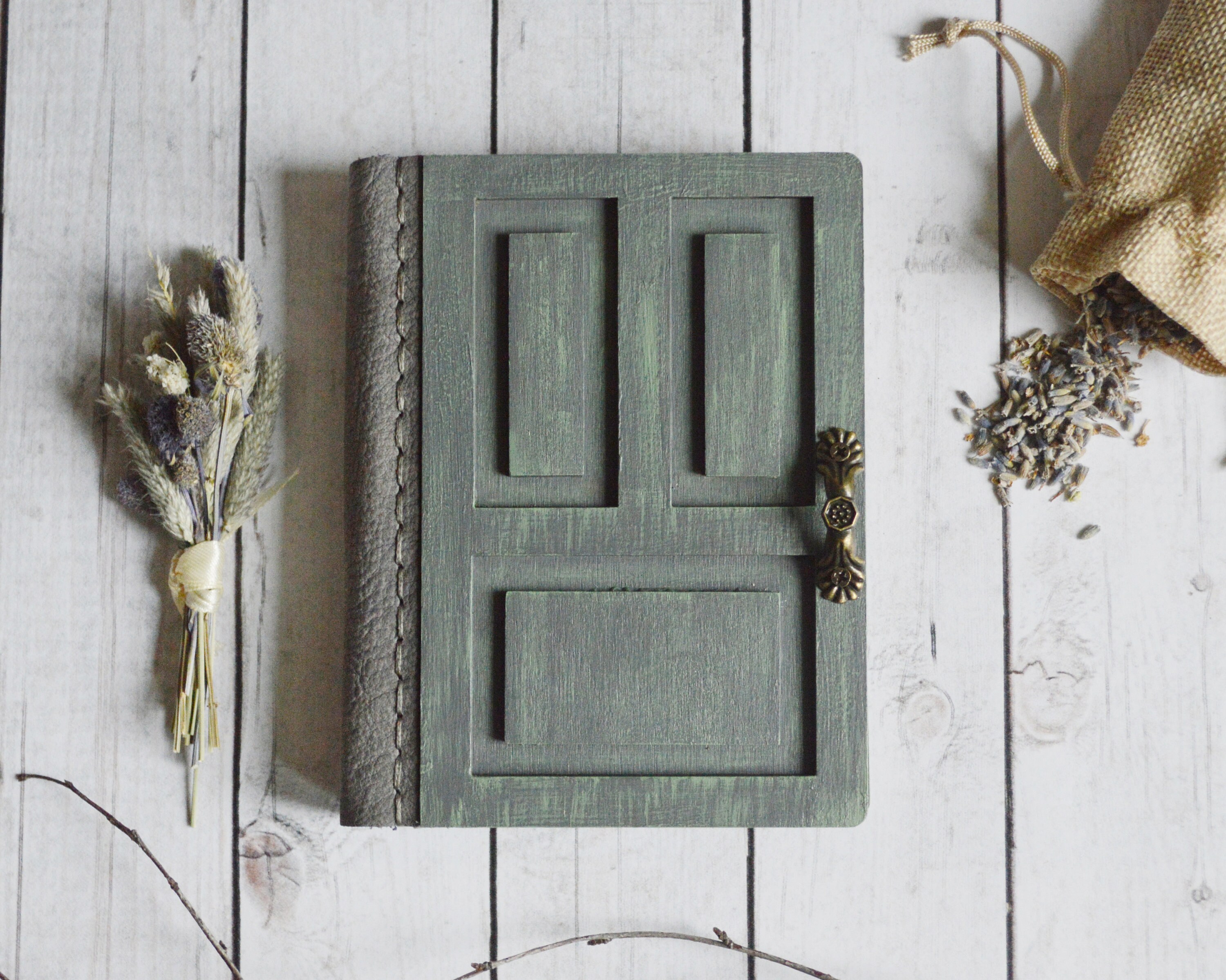 Door Journal Gray Notebook Unlined Journal Guest Book Etsy