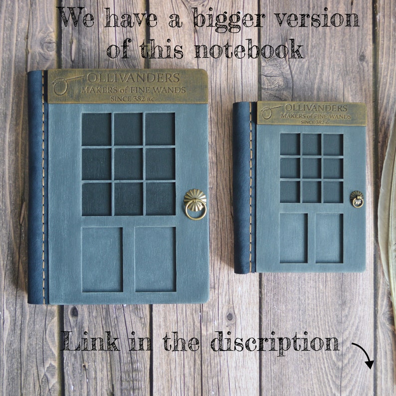 Ollivanders Shop Door Door Journal Unlined Journal Wooden Etsy