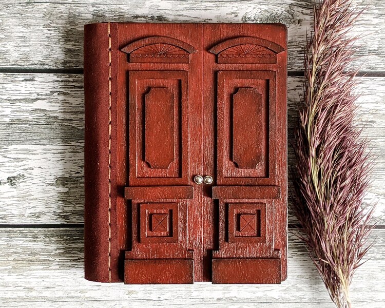 official outlet store Door Notebook, Burgundy Scetch Book