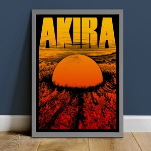 Akira (1988) Film Poster - Movie Print Gift - A5-A4-A3-A2-A1 Unframed Canvas Print for Frame or Hanger
