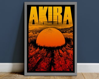 Akira Anime Poster Print, Shotaro Kaneda Retro Minimalist Akira Anime Poster Print, Shotaro Kaneda Retro Minimalist