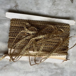 Antique gold woven trim