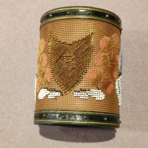 1840s beaded document holder