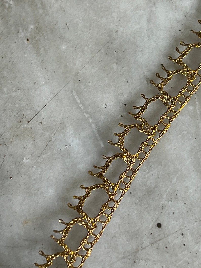 Garniture métallique imitation or vintage - Etsy France