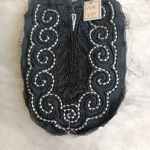 1920s black and white beaded motifs