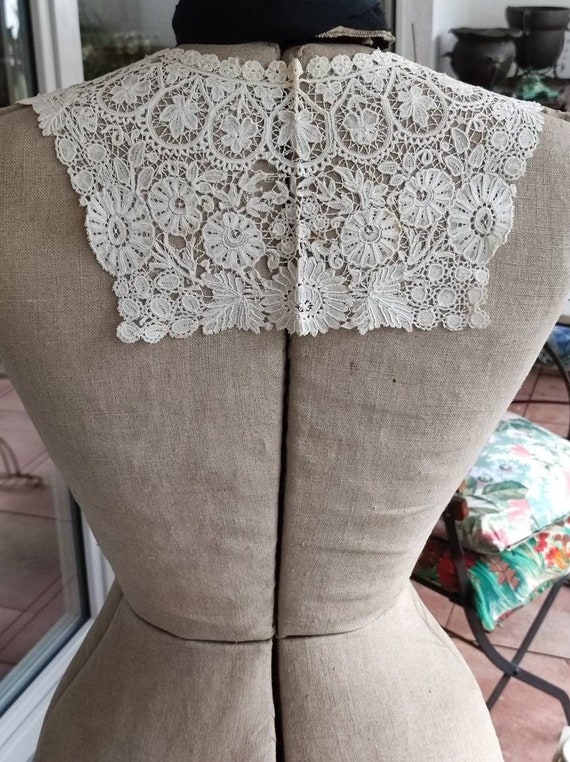 Antique Brussels Duchesse Bobbin Lace Collar. - Etsy