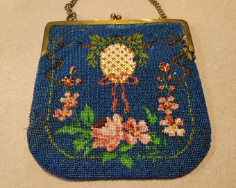 Late Victorian beaded Easter Egg bag.