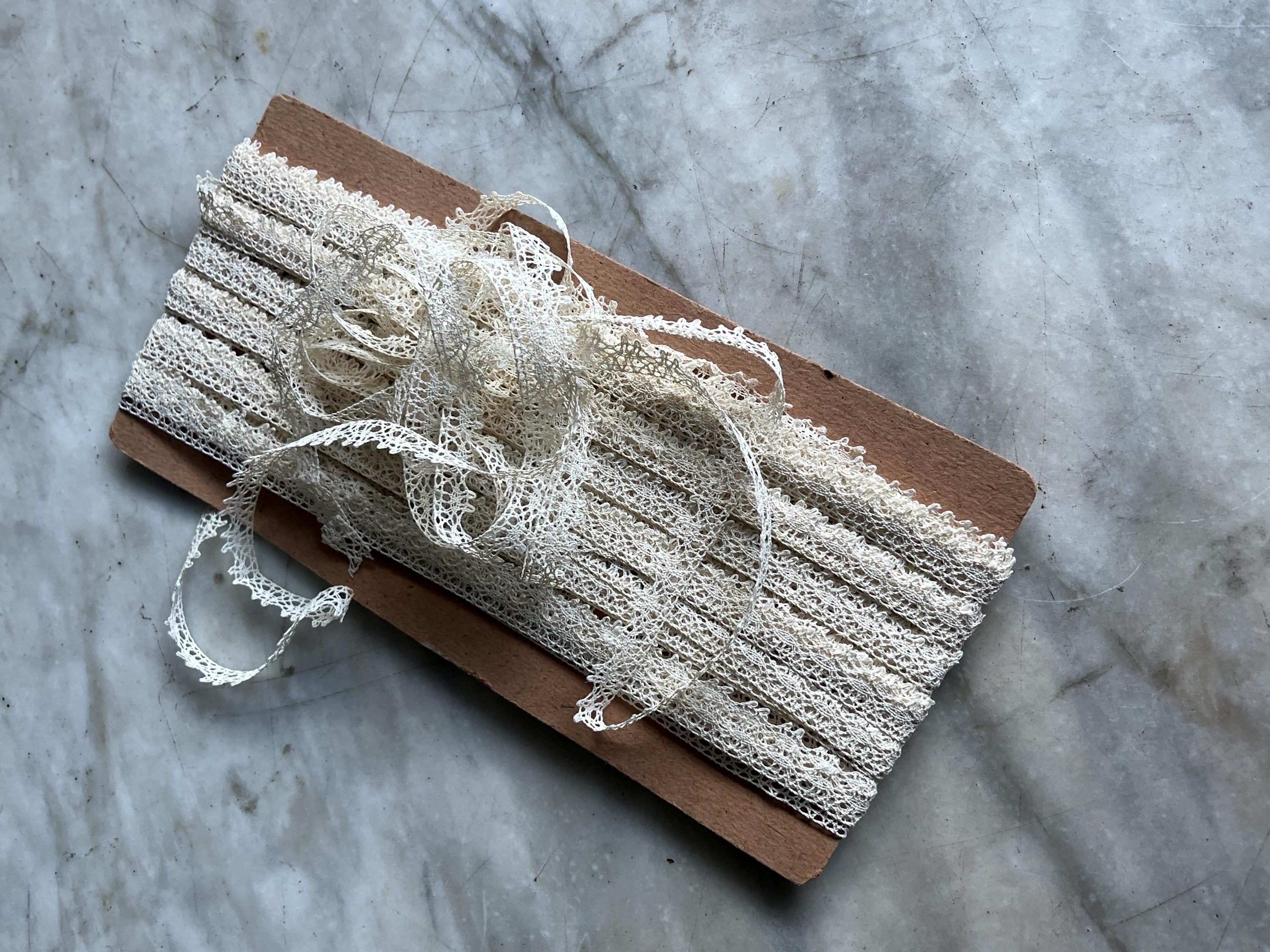 Antique Narrow White Cotton Bobbin Trim - Etsy