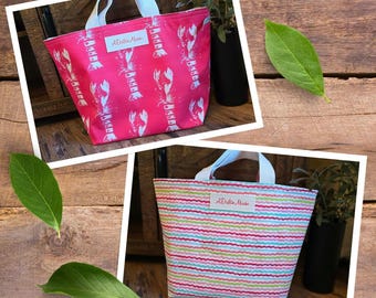 Maine Lobster Market Bag: Reversible Cotton Tote