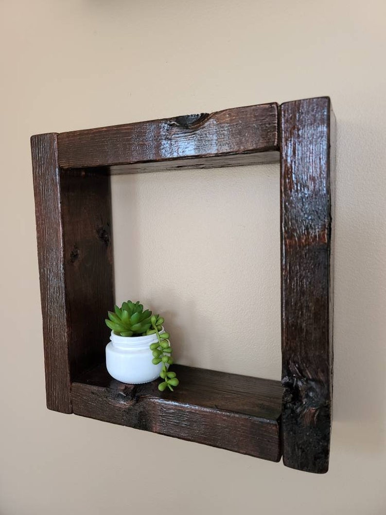 Rustic Shadow Boxes Set of 4 Etsy