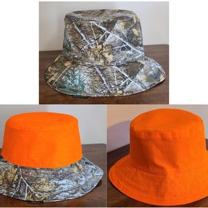 Elk Hunting Bucket Hat, REVERSIBLE Archery Rifle Hunter Present-Perfect Hunter Mossy Oak Edge Christmas Gift for husband, man or boyfriend