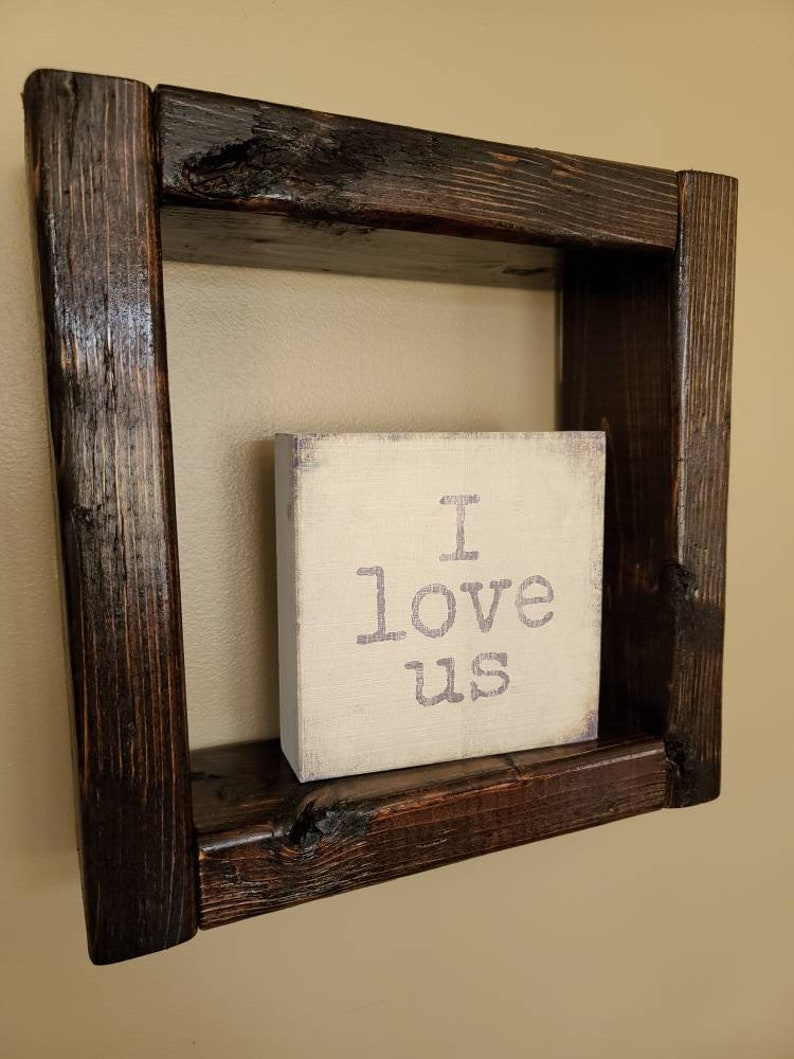 Rustic Shadow Boxes Set of 4 Etsy