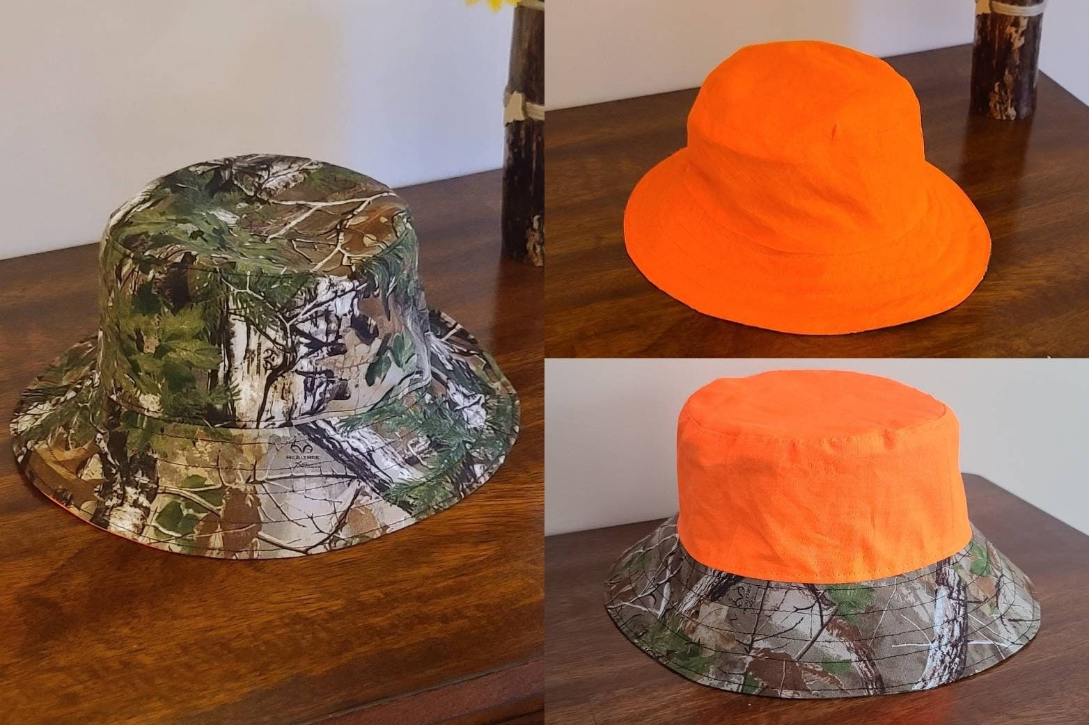 Custom Hunting Bucket Hat REVERDSIBLE 
