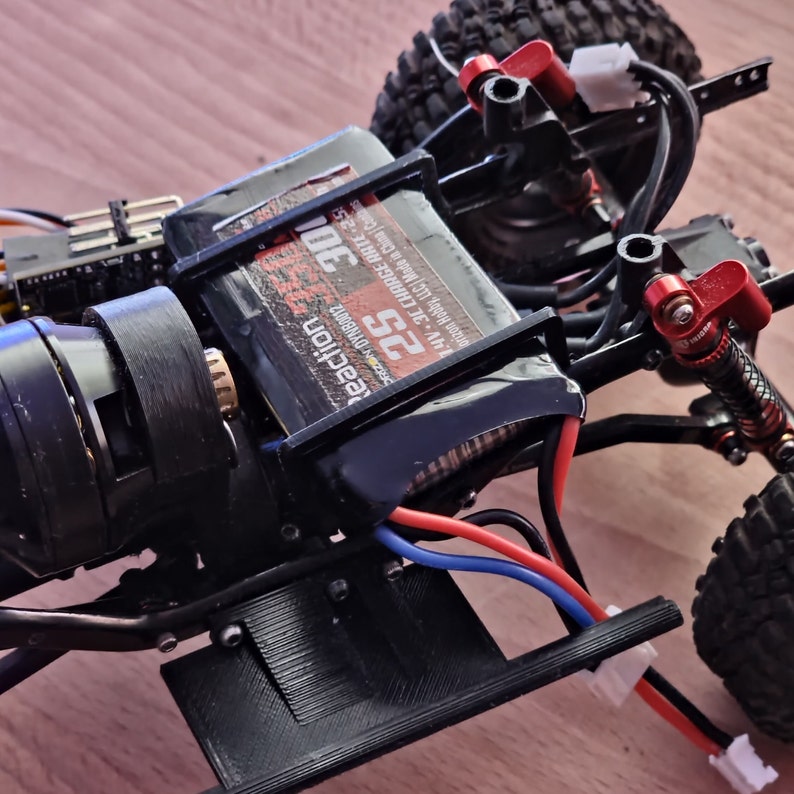 SCX24 Low CG Horizontally Mounted Strapless Battery Tray Etsy