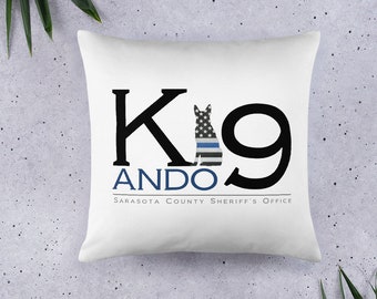 Police Flag Pillow - Etsy Police Flag Pillow - Etsy