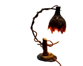 Deidre - Table lamp, table lamp, relaxation lamp, decorative lamp, sculpture lamp, unique piece, artisanal creation