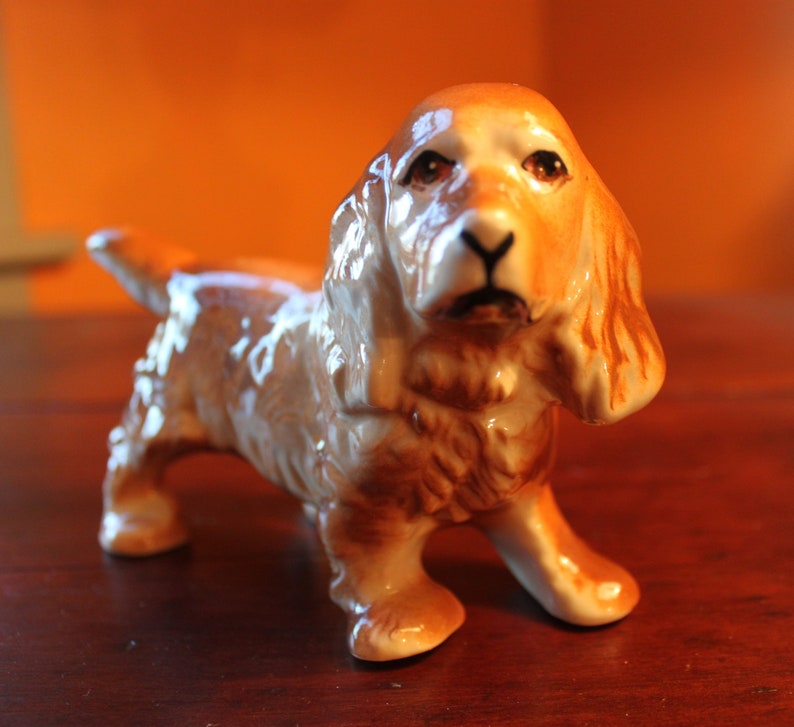 working cocker spaniel figurines