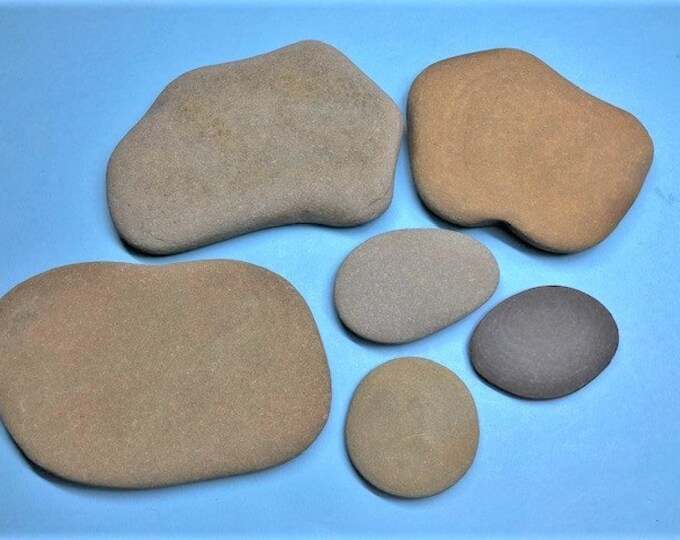 SMOOTH PAINTING STONES Art Supply, Various Shapes Flat Painting Rocks ...
