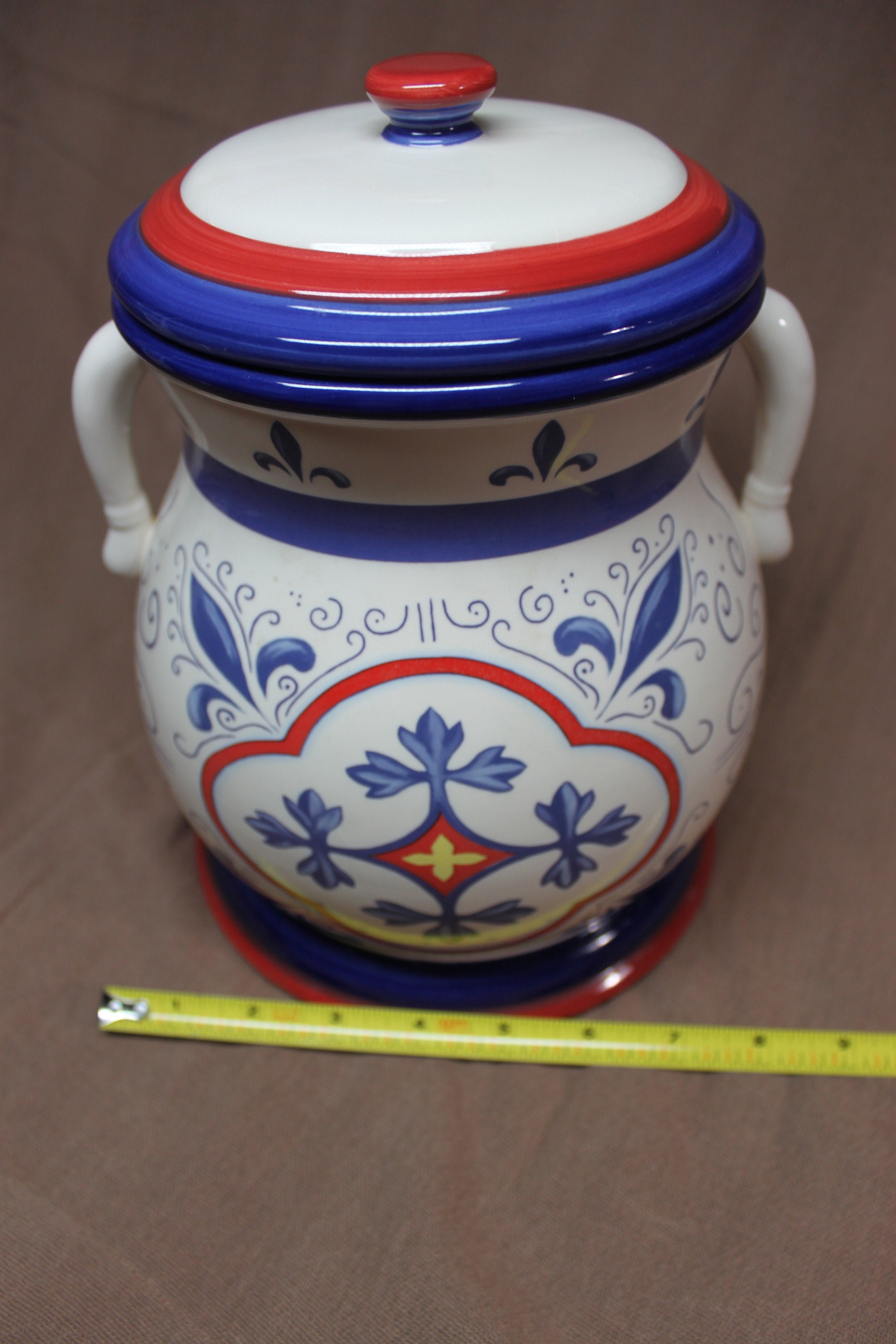NONNI'S COOKIE JAR Large Colorful Kitchen Storage Jar Etsy