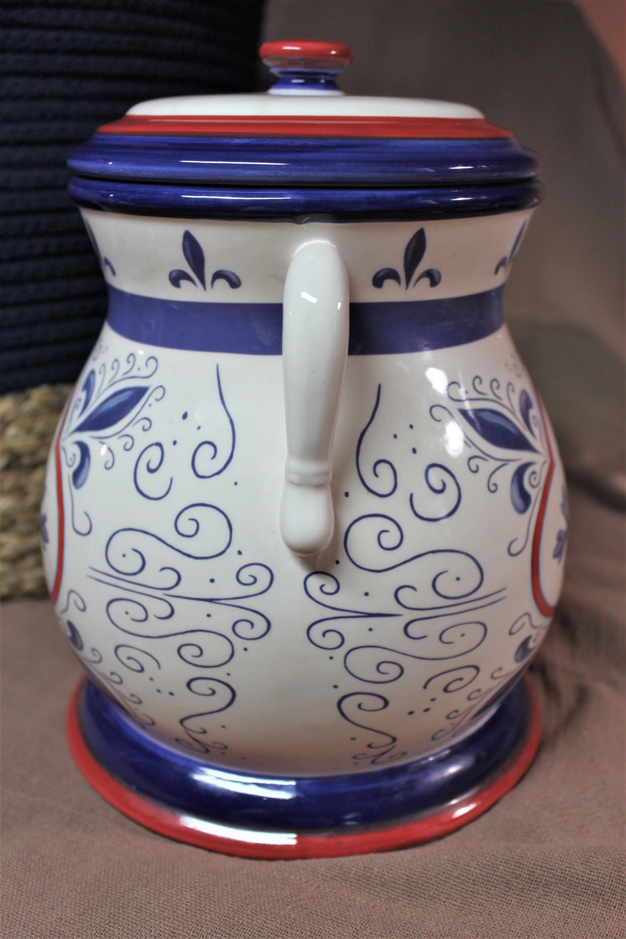NONNI'S COOKIE JAR Large Colorful Kitchen Storage Jar Etsy