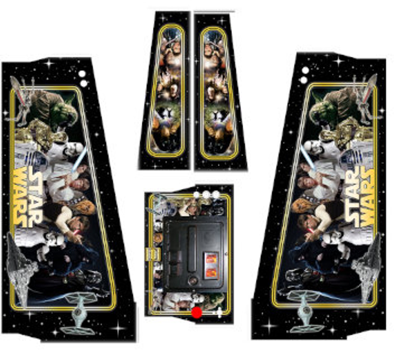Starwars Pinball decals Res Artwork STARWARS SALE Etsy