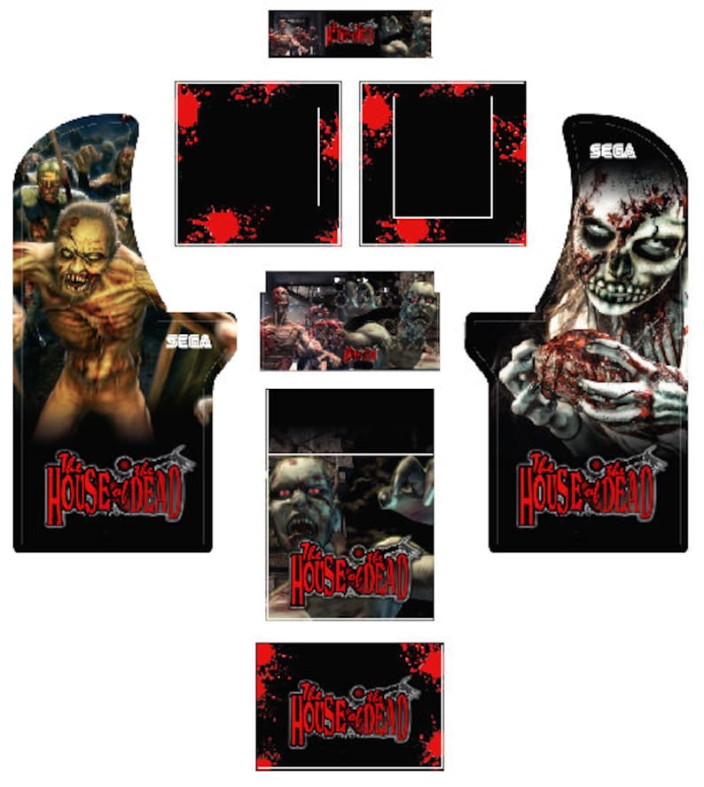 Arcade1up House of the Dead Design Graphics Arcade 1up