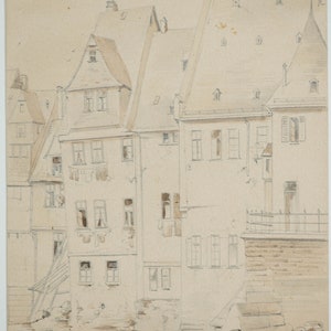 Beautiful Antique Karl Friedrich Mylius German Watercolor Painting Fine & Rare 3