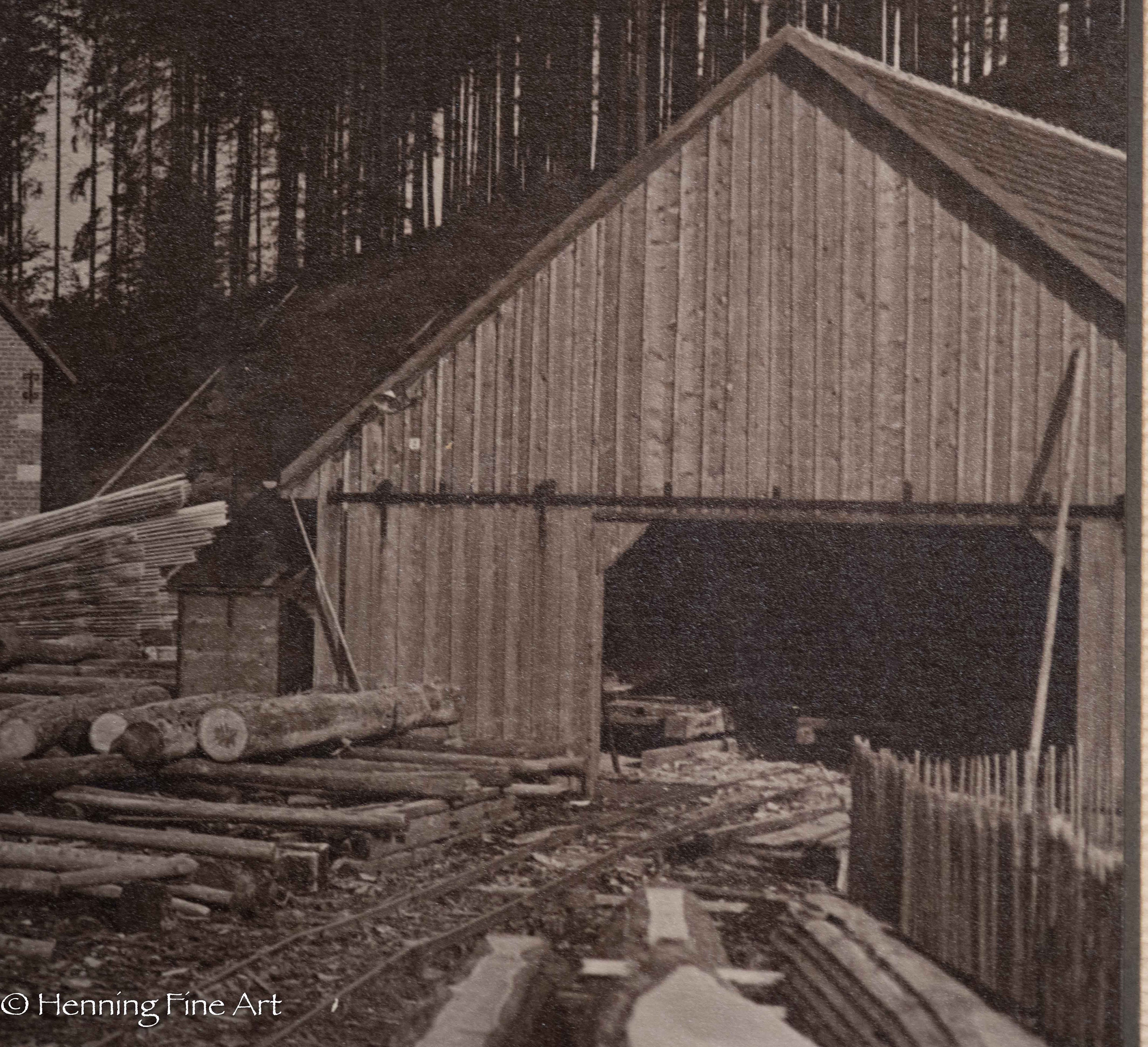 Antique Photograph of German Lumber Mill Mainhardt Germany Etsy UK