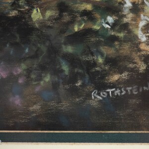 Stan Rothstein Signature Beautiful Vintage Pastel Painting of Young Boy by Rivers Edge Signed ...