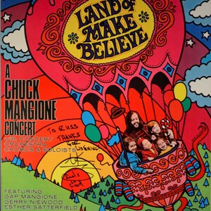 Rare Chuck Mangione &quot;Land of Make Believe&quot; Hand Signed Concert Poster Unframed
