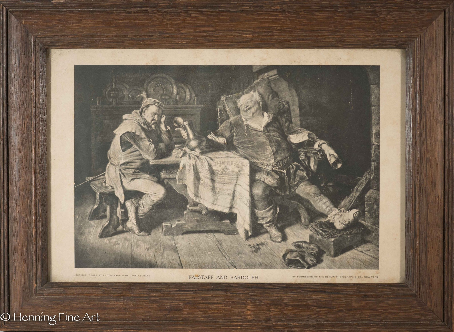 Antique William Shakespeare Falstaff and Bardolph Henry IV Etsy