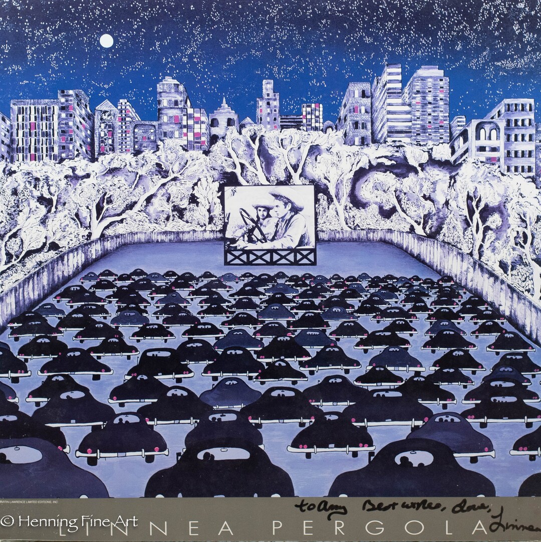 Beautiful Linnea Pergola Giant Drive in Movie Signed Exhibition 