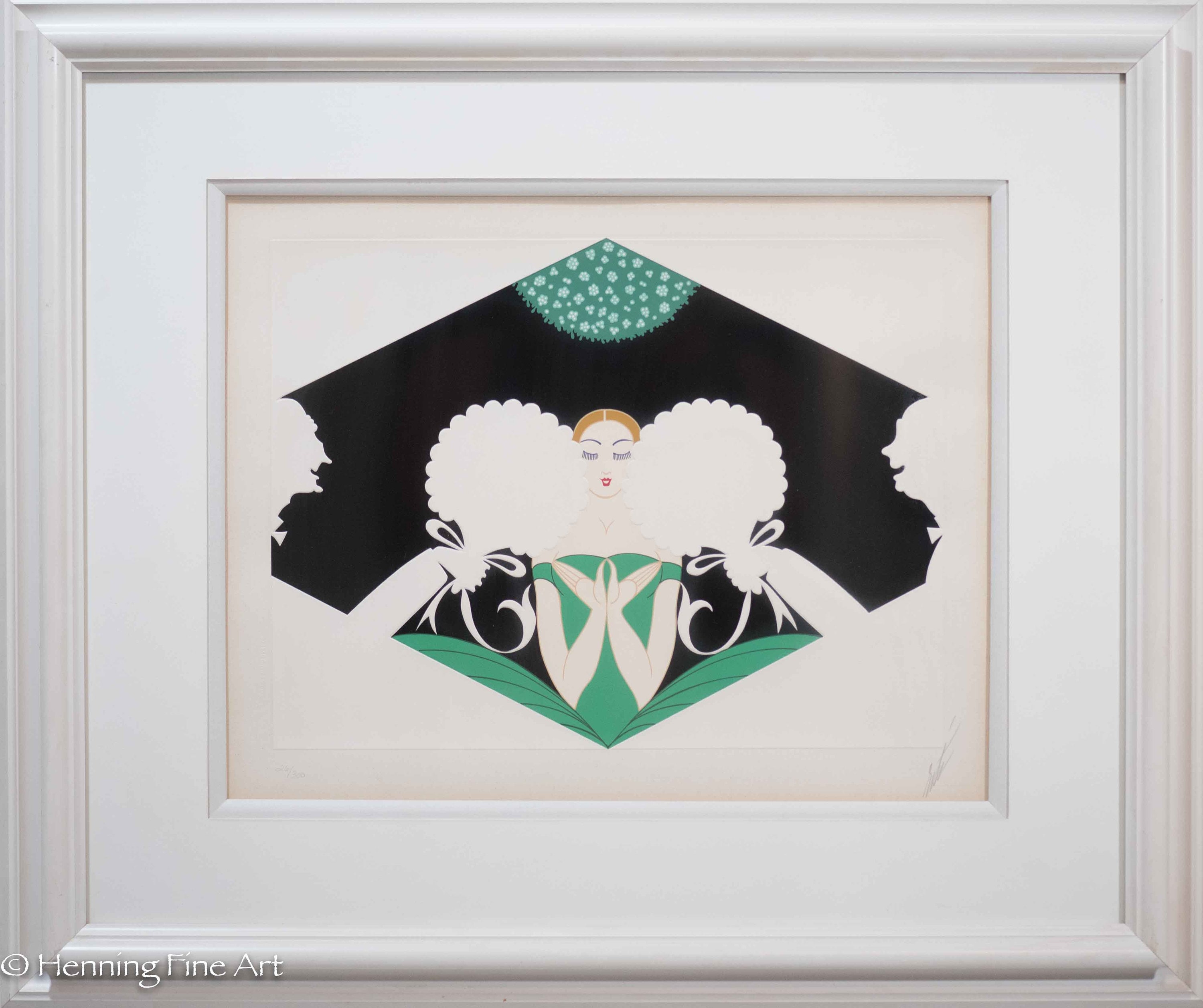 Rare Erte Signed Serigraph Embossed 