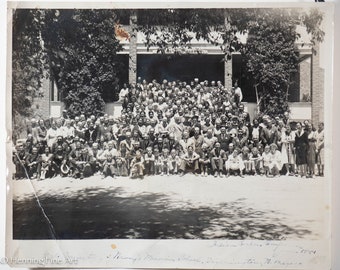 Lovely Navajo Mission School Farmington, NM Conference Photograph 1941 Rare