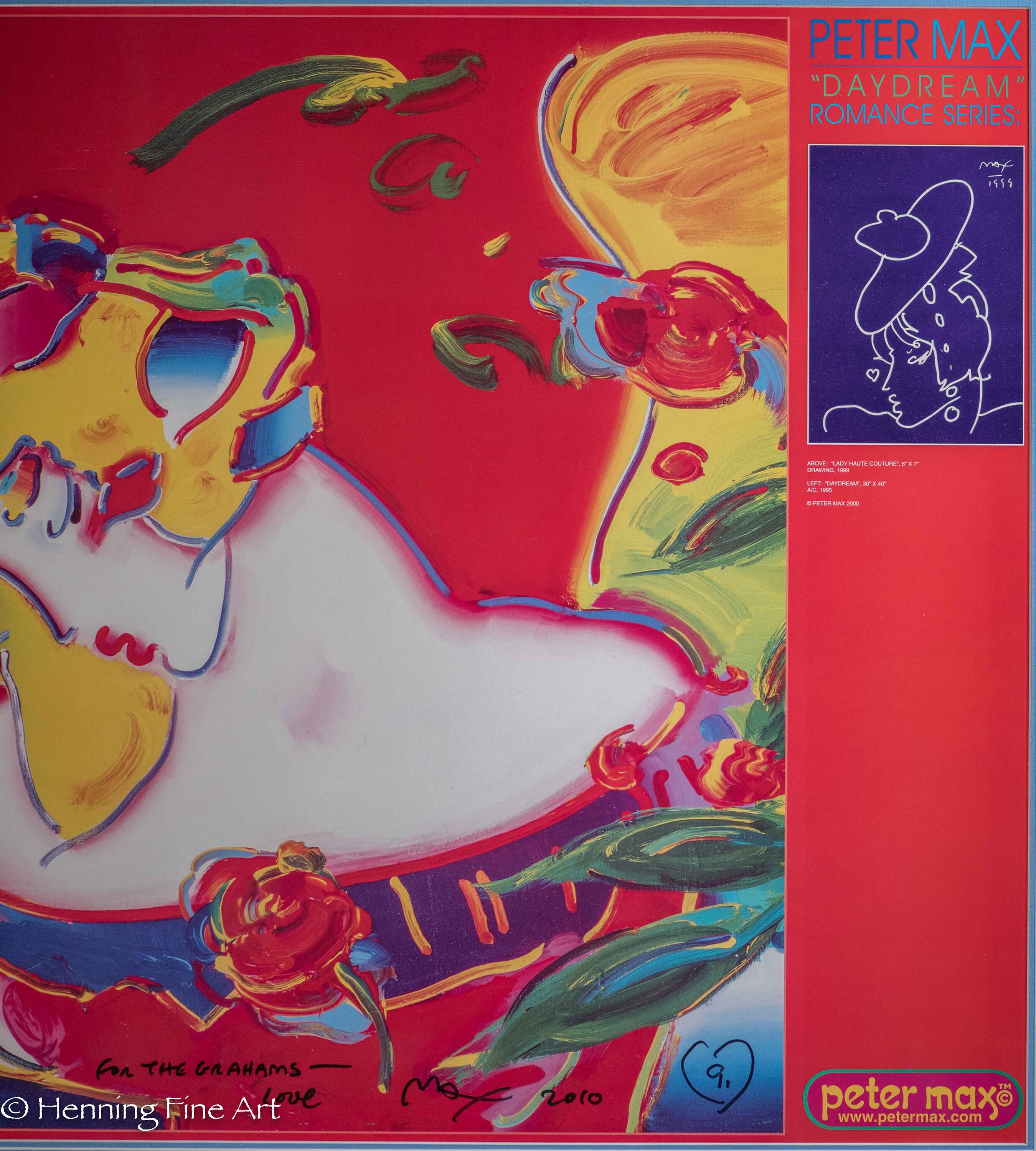 大特価市 petermax 額 限定 サイン入り リトグラフ ピーターマックス 版画
