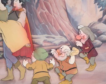 Walt Disney Production 1987 Animation Cel Snow White and the