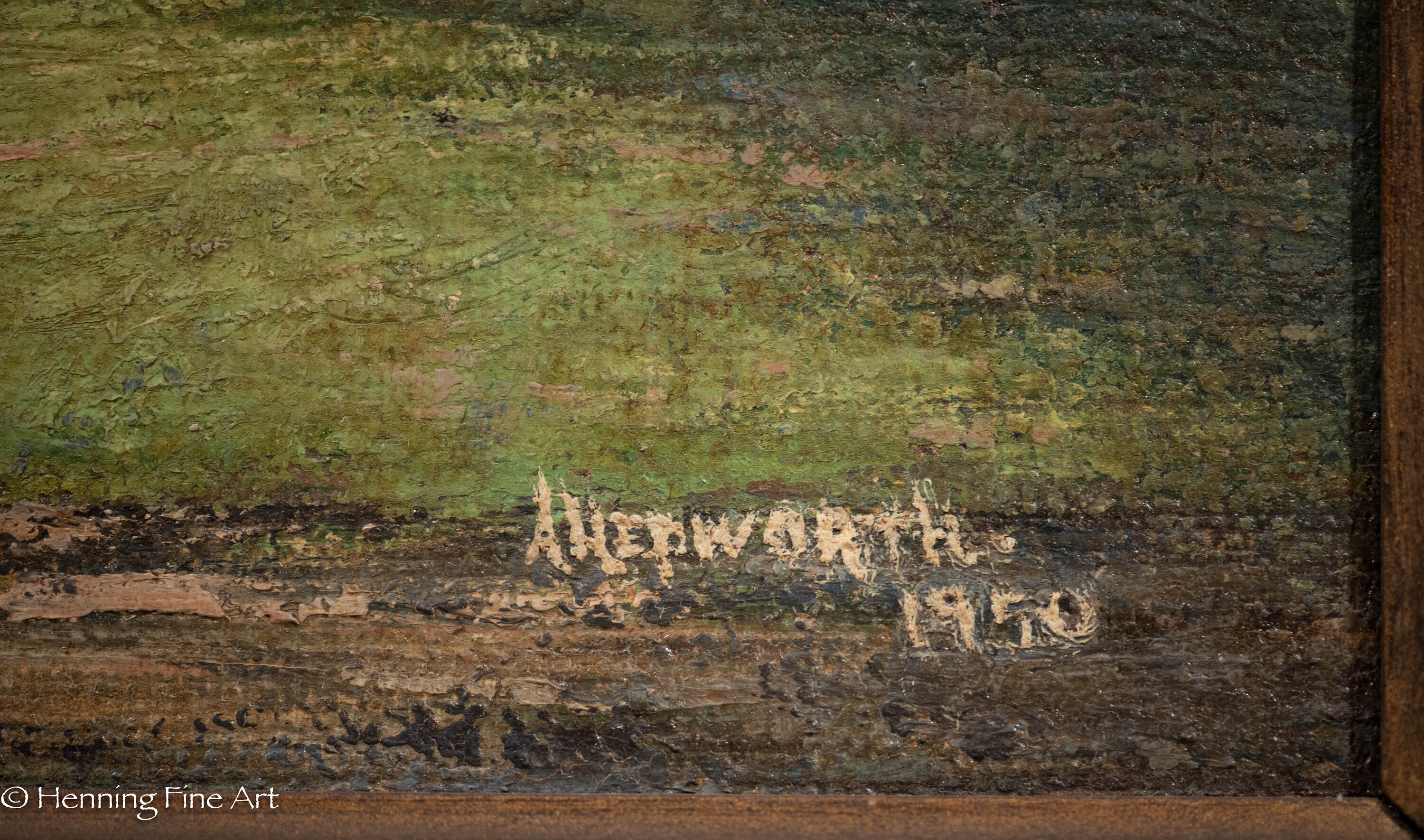 Beautiful Alfred Hepworth Oil Painting New York Autumn Mountain ...